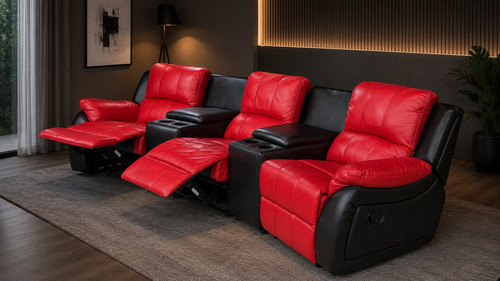 Kinosofa sitzer leder mit - kinosofa,