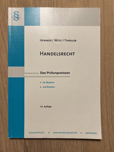Hemmer wüst handelsrecht - hemmer/wüst,