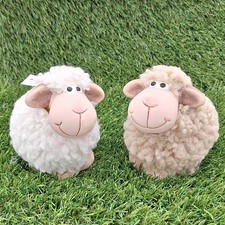 Schaf 2 Stück in weiß &