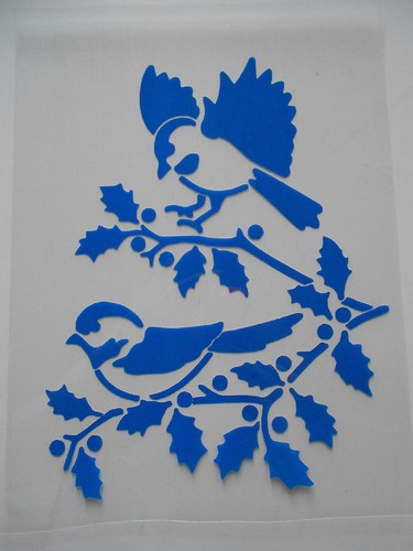 Schablone stencil vögel1 - schablone,