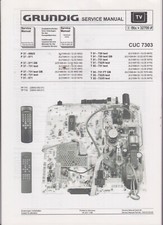 Grundig Farbfernseher CUC 7303 Gehäuse Serviceanleitung