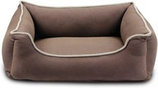 Hundebett Katzenbett Wolters Eco-Well Lounge Gr. S 46x36x15  braun-beige o. grau
