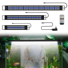 Einstellbar LED RGB Aquarium Beleuchtung Lampe Vollspektrum Aufsetzleuchte Licht