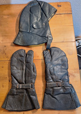 alte Motorradhandschuhe, Handschuhe Lederhaube Oldtimer Motorrad, Moped Cabrio