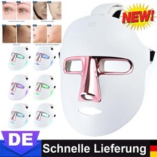 LED Lichttherapie Maske beauty masken Hals Maske 7 Farben Anti Halsfalten DE