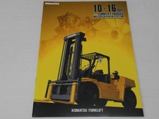 Komatsu GAUR EX-8 Serie Gabelstapler Katalog 10-16 Tonnen Okt 2008 Gebraucht 11z