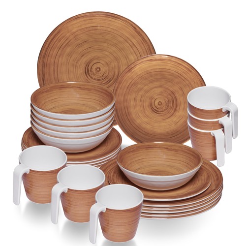 Melamin geschirr set beige - melamin,