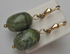 ♦️Designer Ohrringe aus 375 9kt Gold mit Katzenauge Opal Opale Earrings ♦️ 7619