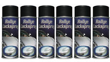 1 Karton Rallye Lackspray schwarz seidenmatt 6x400ml Spraydosen Auto Deko Design