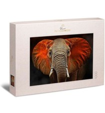 ULMER PUZZLESCHMIEDE "Tsavato Elefant"  rote Ohren 1000 TEILE PUZZLE
