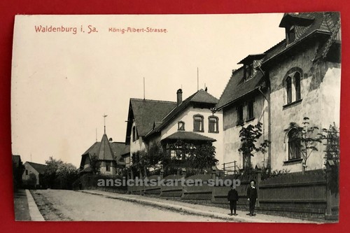 Waldenburg 1910 blick in - waldenburg,