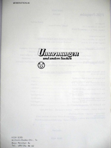 Umarmungen und andere sachen - umarmungen,