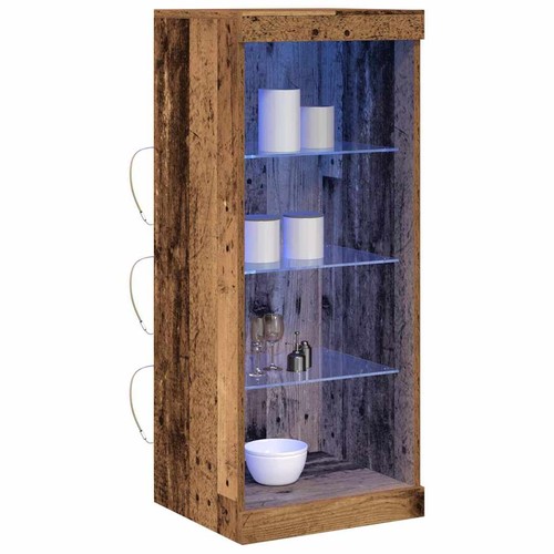 Vitrine aus massivem altholz - aus,