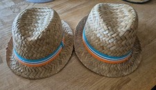 2 Strohhüte, H&M, Gr. 134/140 , 9 - 10 Jahre und  6 - 8 Jahre, nur 1x getragen