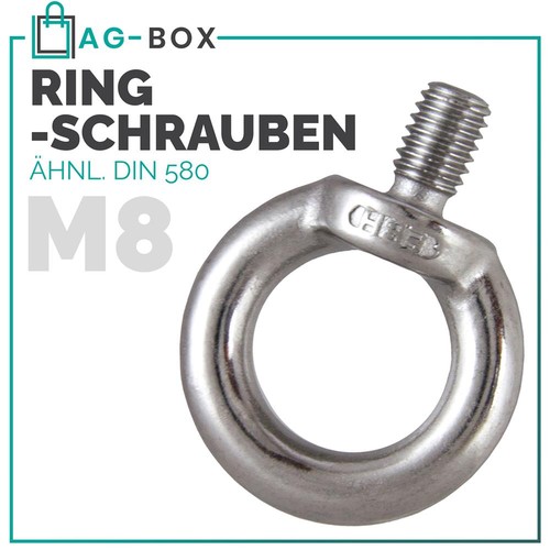 Ringschrauben din 580 - m8,