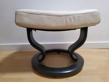 Stressless Hocker Leder Cremefarben