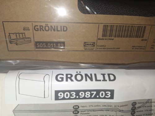 Grönlid bezug für - , 2er