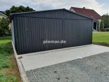 Blechgarage 6x7 m in RAL7016