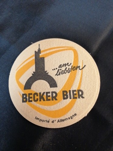 Alter bierdeckel becker - bierdeckel,,