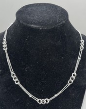 Frederic Duclos "Julia" Sterlingsilber doppelt gedrehte Halskette 16" Italien