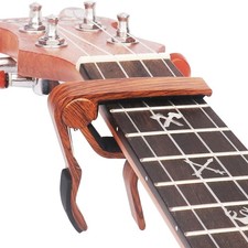 Ukulele Kapodaster Holzoptik
