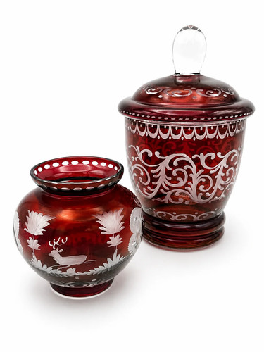 Böhmisches egermann glas - glas, |