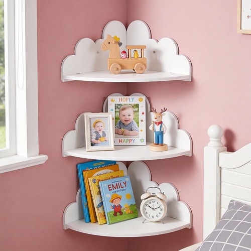 Eckwandregal wolke 3er set - wolke,