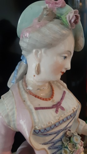Große antike porzellanfigur - antike,
