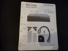 Original Service Manual Kennwood  KDC-C602
