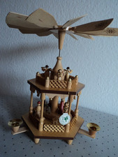 Wenig genutzte Weihnachtspyramide, Geburt, in natur, Richard Glässer, Erzgebirge