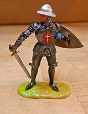 Elastolin Lineol 7cm Figur Ritter  Stehend Schwert Schild  Sammlerstück