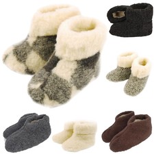 LEANBE Schafwolle Hausschuhe