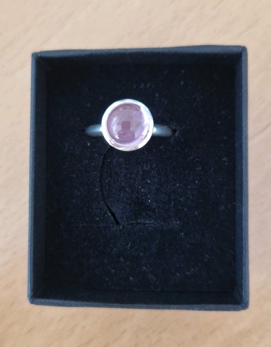 Silberring mit rosa - , turmalin