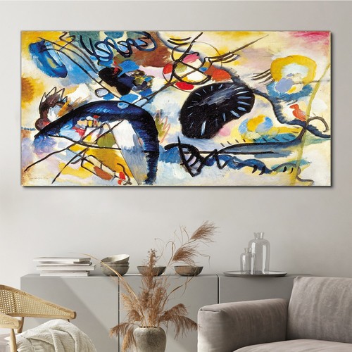 Schwarzer fleck 140x70 canvas - schwarzer,