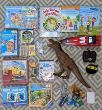 Kinder  Vorschule Jungs Dino Puzzle Motorik Spielepaket Sammlung Konvolut Bücher