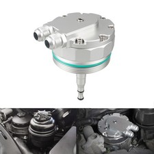 Für BMW M52 M54 Motor Aluminiumlegierung Ölfilterdeckel Fit Ölkühler 11421744000