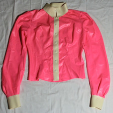 Vibrant pink Latex blouse from