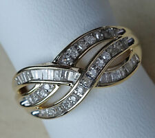 Bandring Brillanten aus 416 10kt Gold Ring mit Brillant Diamant Diamond ♦️ 8821