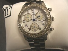 Jette Joop  Damen Uhr Chronograph silber mit Steinen Modell JJ211 *24.12. 2004