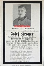 Sterbebild wwii gefreiter - sterbebild,