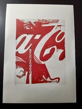 MARIO SCHIFANO Nummeriertes Litho Poster 19,5x27,5 POP ART Coca-Cola