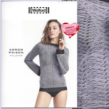 Wolford Arrow Poison Pullover • S • autumn lilac ... Rundstrick mit 3D-Effekt 