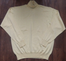 YORN 100% Merinowolle, feinstrick Rollkragen Pullover, Herrenpullover, Gr. XL