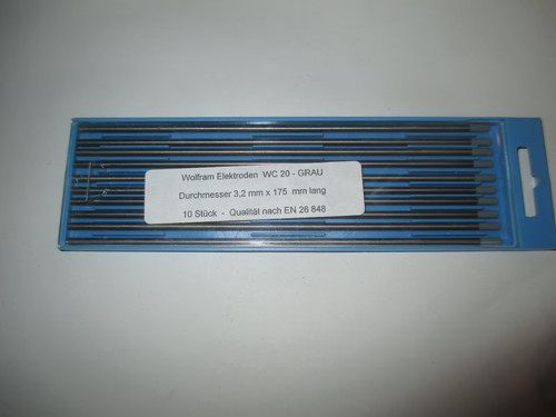 Wolfram elektrode wc20 - wolfram, (grau)