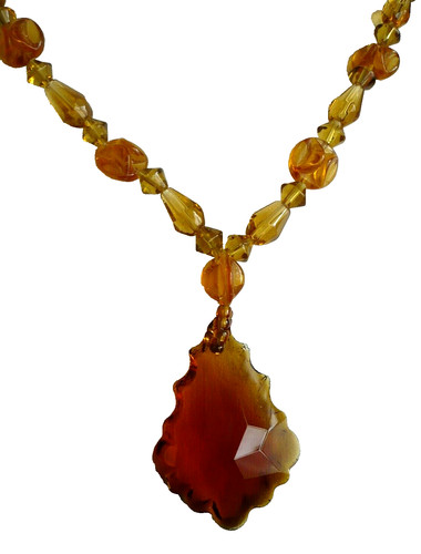 Glas collier kette - collier,