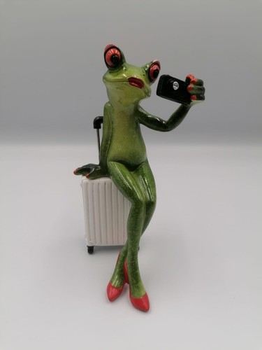 Frosch mit highheels handy und - handy,