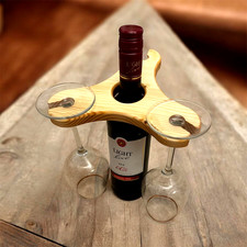 Weinflaschenhalter Kiefernholz