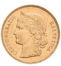 20 Schweizer Franken Gold