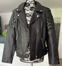 NEU! HEINE Lederjacke Reg€249,- Lammleder Nappaleder Biker Look Leder XL 44 WITT