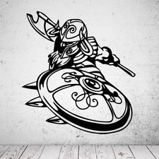 Wandtattoo Wikinger mit Schild